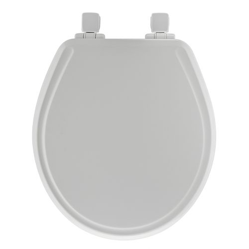  Mayfair Round Molded Wood Whisper Close Toilet Seat in White