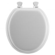 Mayfair Round Soft Toilet Seat with Durable Wood Core