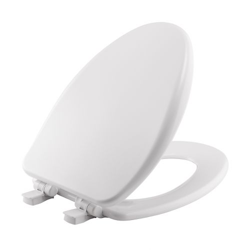  Mayfair Elongated Closed Front Molded Wood Toilet Seat in White