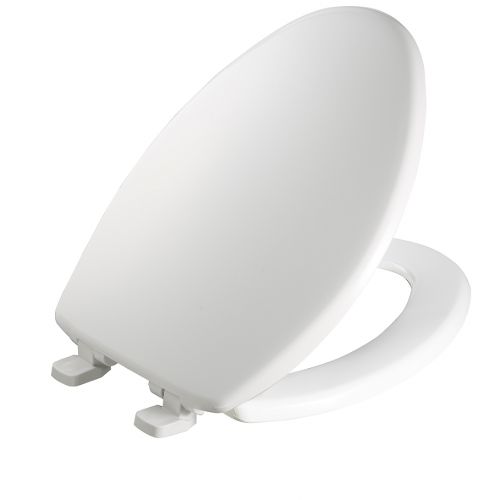  Mayfair Elongated Closed Front Plastic Toilet Seat in White