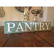 /MayfairMarketSigns Made to Order - Distressed Wooden PANTRY Sign - Rustic Vintage Style