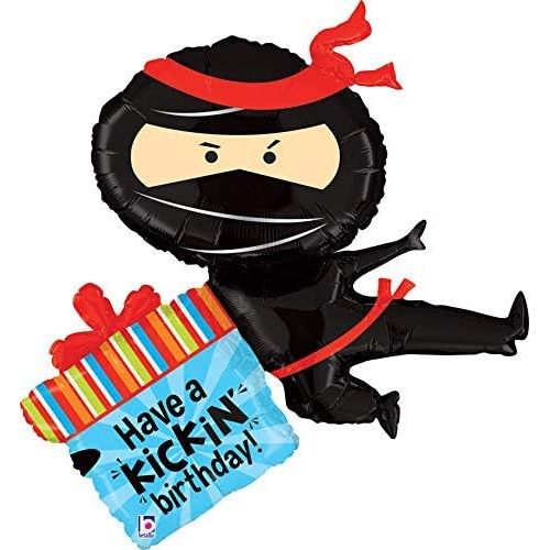  Mayflower Ninja Birthday Party Supplies Have A Happy Kicking 1st Birthday Balloon Bouquet Decorations