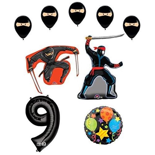  Mayflower Ninja 9th Birthday Party Supplies and Balloon Decorations