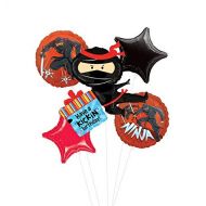 Mayflower Ninja Birthday Party Supplies Have A Happy Kickin Birthday Balloon Bouquet Decorations