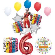 Mayflower The Ultimate Power Rangers Ninja Steel 6th Birthday Party Supplies and Balloon Decorations