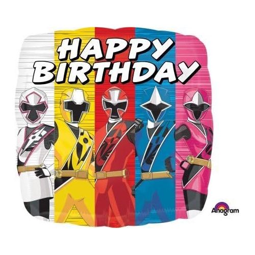  Mayflower The Ultimate Power Rangers Ninja Steel 6th Birthday Party Supplies and Balloon Decorations