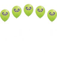 Mayflower 11 Inch Space Alien Print Lime Green Latex Balloons 25 Count