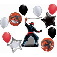 Mayflower Products Stealth Ninja Party Supplies Birthday Balloon Bouquet Decorations 11 piece kit