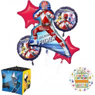 Mayflower Products Power Rangers Birthday Party Supplies Unleash the Power Balloon Bouquet Decorations