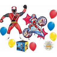 Mayflower Products Power Rangers Birthday Party Supplies Unleash the Power Balloon Bouquet Decorations with a Giant 67 Ninja Steel Airwalker