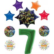 Mayflower Products Teenage Mutant Ninja Turtles Party Supplies 7th Birthday TMNT Balloon Bouquet Decorations