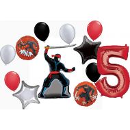 Mayflower Products Stealth Ninja Party Supplies 5th Birthday Balloon Bouquet Decorations 12 piece kit