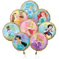 Mayflower Products Mayflower Anagram Princess Once Upon A Time Foil Balloon Bouquet, Medium, Multicolor