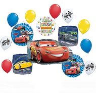 Mayflower Products Disney Cars Party Supplies Lightning McQueen Birthday Balloon Bouquet Decorations 15 pieces
