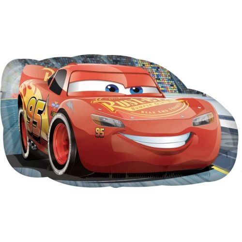  Mayflower Products Disney Cars Party Supplies 4th Birthday Balloon Decorations Lightning McQueen and Cruz Ramirez 18 piece Trophy Bouquet