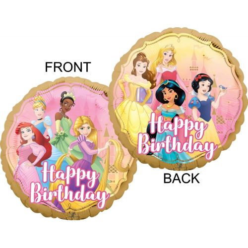  Mayflower Products Disney Princess Birthday Party Supplies 13 pc Castle Airwalker Balloon Bouquet Decorations