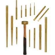 Mayhew Tools 67015 15 Piece Brass Punch & Scraper Set