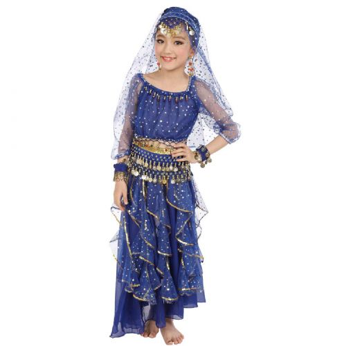  Maylong Girls Long Sleeve Arabian Princess Dress up Halloween Costume DW49