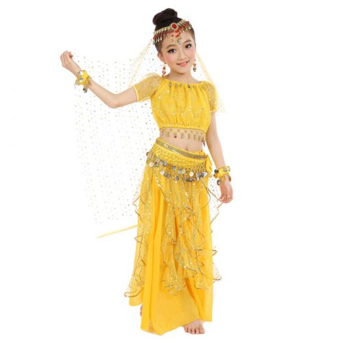  Maylong Girls Arabian Princess Dress up Belly Dance Outfit Halloween Costume