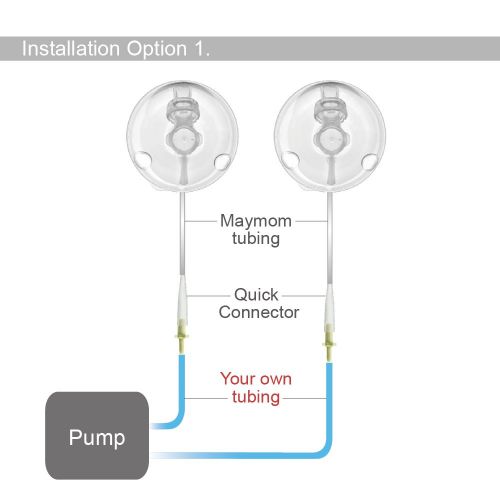  Maymom Tubing Kit for Freemie Cups to Connect to Medela Freestyle Pump