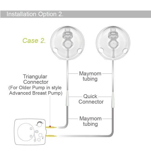  Maymom Tubing Kit for Freemie Cups to Connect to Medela Freestyle Pump