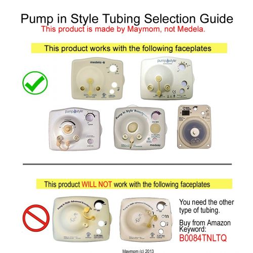  Maymom Extra Long Replacement Tubing for Medela Pump in Style and New Pump in Style Advanced Breast...