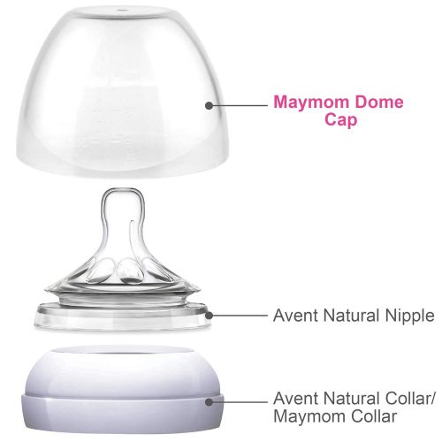  [아마존베스트]Maymom Dome Caps Suitable for Philips Avent Natural Bottles, Avent PP Bottles or Natural Glass Bottles; Not for Avent Classic Dome; Not Original Avent Replacement Parts