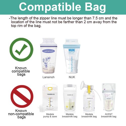  [아마존베스트]Maymom Breastmilk Storage Bag Adapters for Avent, Spectra S1, S2 Pumps with Wide Mouth...