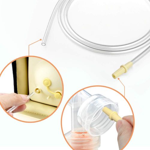  [아마존베스트]Maymom Tubing Replacement (Two Retail Packs, 4 Tubes), 2 Valves and 2 Membranes for Medela Pump in Style...