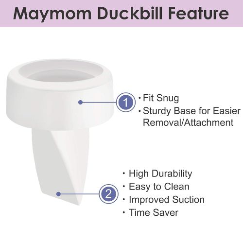  [아마존베스트]Maymom Pump Valve for Lansinoh Pumps; Duckbills to Replace Lansinoh Pump Valves; Retail...