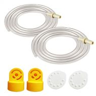 Maymom Pump in Style Tubing (Two Tubes), 2 Valves and 2 Membranes for Medela Pump in Style Advanced Breast Pump Released After Jul 2006. Replace Medela Tubing, Medela Membrane, and Medela