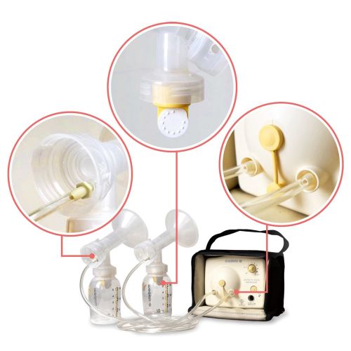  Tubing for Medela Pump in Style Advanced Breastpump Released After Jul 2006 Plus 6 Membranes in Retail Pack. Replaces Medela Tubing and Medela Membrane. BPA Free. Made By Maymom (2