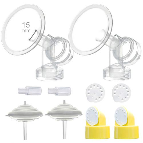  Maymom Breastshields Kit for Medela Freestyle Pumps (15 mm Flange)