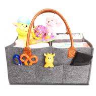 Maynas Baby Diaper Caddy Organizer - Baby Shower Gift Basket for Boys Girls - Diaper Travel Tote Bag - Nursery...