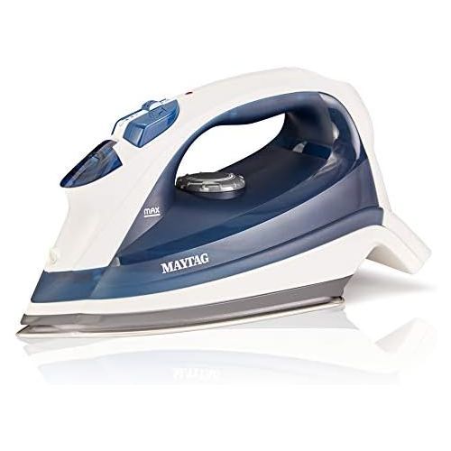  [아마존베스트]Maytag Speed Heat Steam Iron & Vertical Steamer with Stainless Steel Sole Plate, Self Cleaning Function + Thermostat Dial, M200 Blue