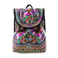 Mazexy Handmade Embroidered Shoulder Bag Cross-body Bag Vintage Ethnic Flower