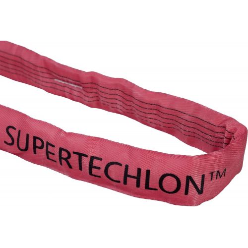  Mazzella Lifting Technologies Mazzella Supertechlon Polyester Round Sling, Endless, Purple, 14 Length, 1 12 Width, 3000 lbs Vertical Load Capacity