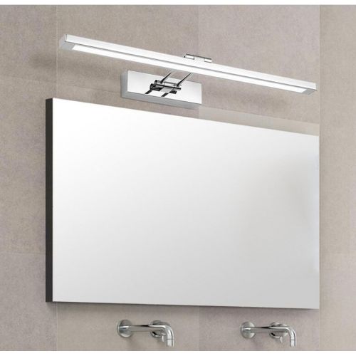  Mbd Bathroom Wall Lights, Stainless Steel Polished Waterproof Dressing Table Cabinet Bathroom Mirror Front Lamps Adjustable Angle (Warm White) (Size : 80cm)