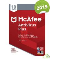 [아마존 핫딜]  [아마존핫딜]McAfee AntiVirus Plus 2019 | 10 Gerate|1 Jahr | PC/Mac/Smartphone/Tablet | Download [Online Code]