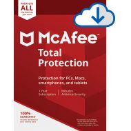 McAfee Total Protection|Antivirus| Internet Security| Unlimited Devices| 1 Year Subscription| PC/Mac Download|2019 Ready