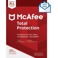 McAfee Total Protection|Antivirus| Internet Security| Unlimited Devices| 1 Year Subscription| Activation Code by Mail |2019 Ready