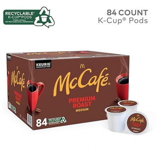  McCafe Premium Roast, Single-Serve Keurig K-Cup Pods, Medium Roast Coffee Pods Pods, 84 Count