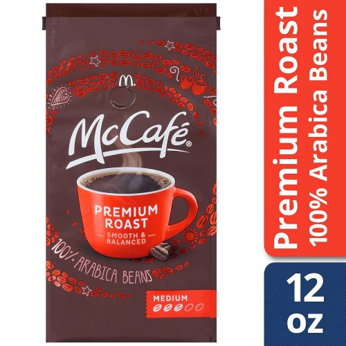  McCafe Premium Roast Ground Coffee (12 oz Bags, Pack of 6)