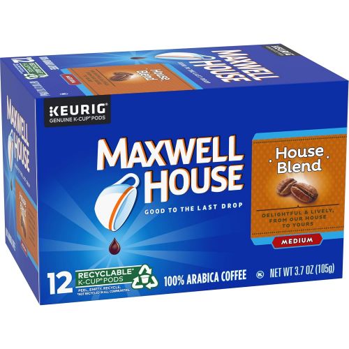  McCafe Maxwell House House Blend Keurig K Cup Coffee Pods, 12 Count, Pack of 6