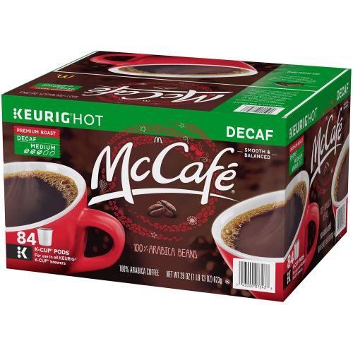  McCafe Premium Roast Decaf Coffee K-Cup Pods, 84 ct - 29.0 oz Box