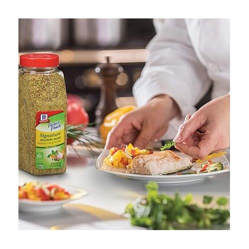  McCormick Perfect Pinch Signature Seasoning, 21 oz - One 21 Ounce Container of Signature Seasoning Blend Made With 14 Premium Herbs and Spices