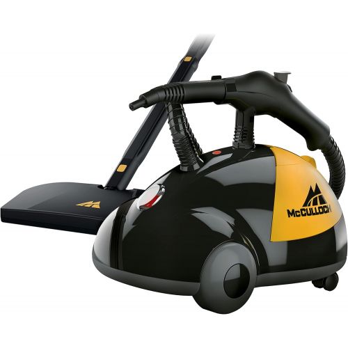  [아마존베스트]McCulloch MC1275 Heavy-Duty Steam Cleaner with 18 Accessories, Extra-Long Power Cord, Chemical-Free Pressurized Cleaning for Most Floors, Counters, Appliances, Windows, Autos, and