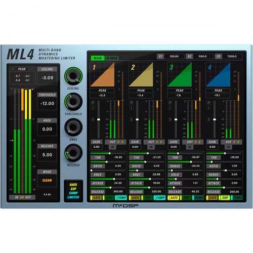  McDSP},description:The McDSP ML4000 is a high-resolution limiter and multi-band dynamics processor designed for music, mastering, post, and live sound.The ML4000 is two plug-ins:ML