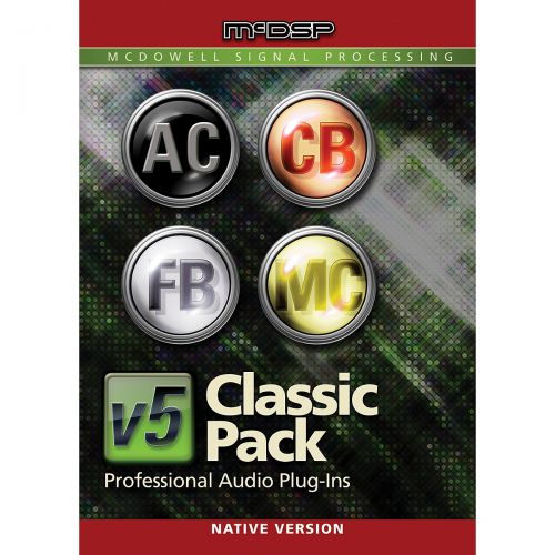  McDSP},description:McDSPs legendary emulations of vintage equalizers, compressors, tape machines and channel amplifiers are available together as McDSP Classic Pack v6. This histor