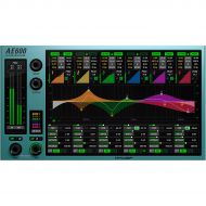 McDSP},description:The AE600 is the next generation of active equalization. New and unique EQ modes, independent control of fixed and active EQ bands, and an ultra low latency algo